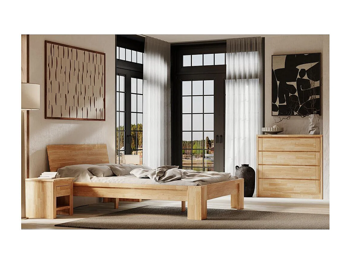 Nachtkastje 0,45x0,465x0,45 m olie eiken Verona