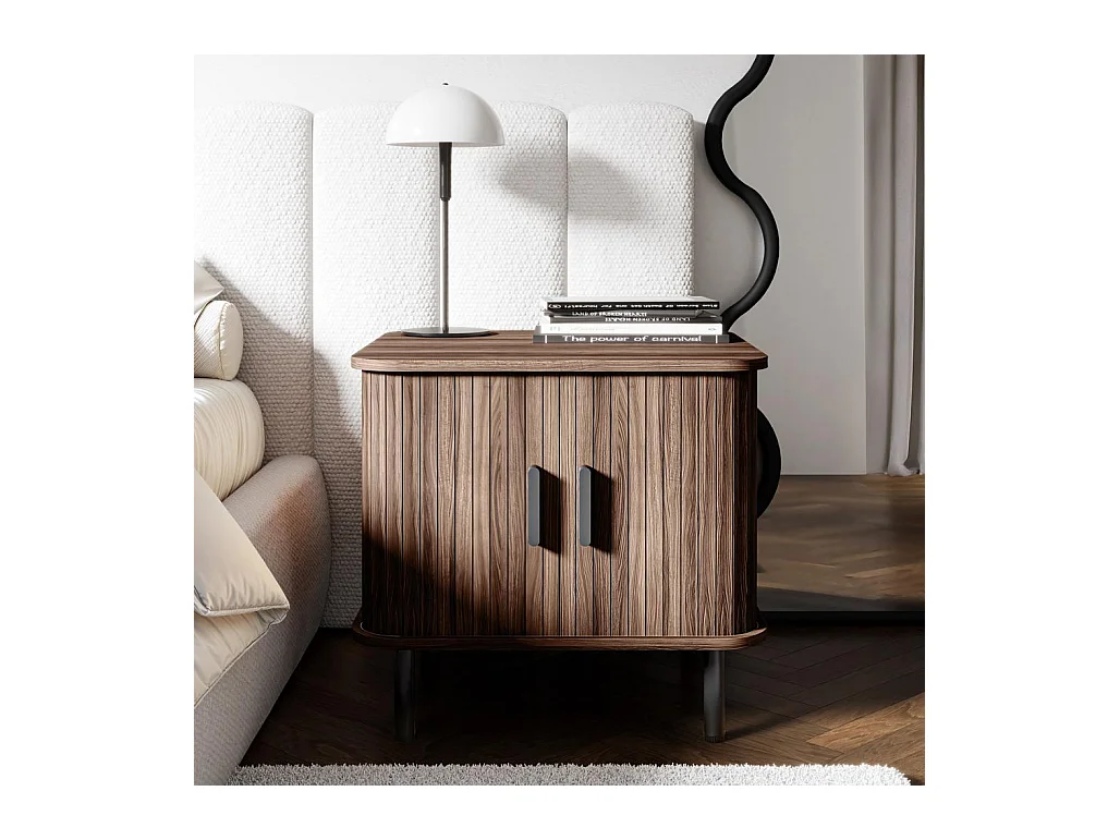 Nachttisch 55x58x48 cm Dunkelbraun EPIQUE