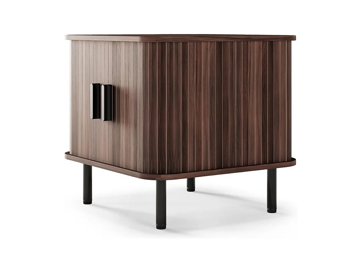 Nachttisch 55x58x48 cm Dunkelbraun EPIQUE