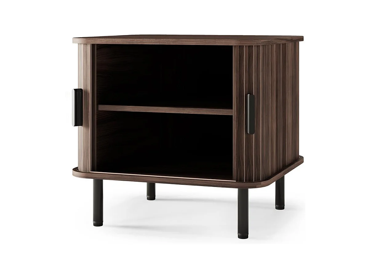 Nachttisch 55x58x48 cm Dunkelbraun EPIQUE