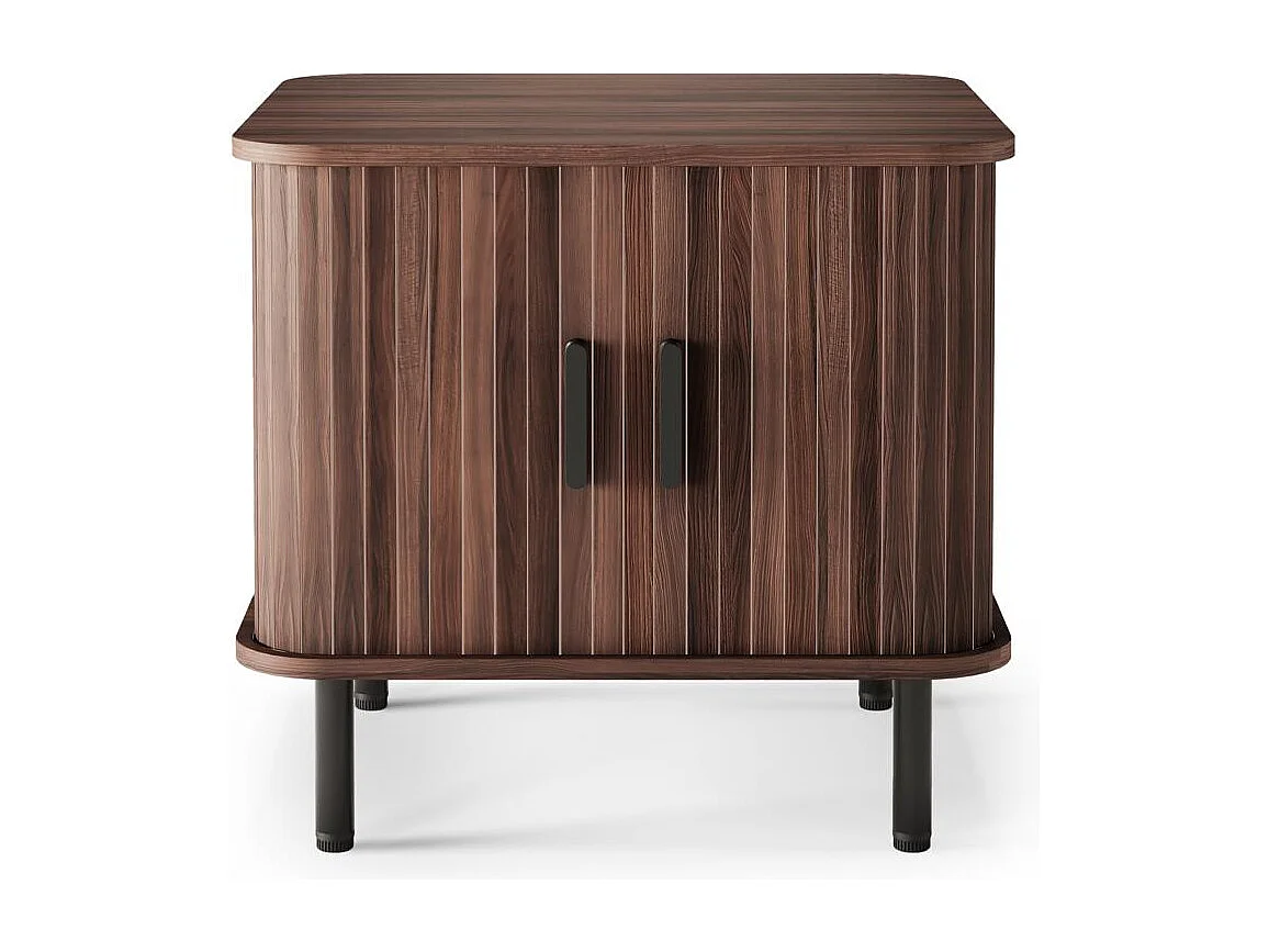 Table de chevet 55x58x48 cm Brun foncé EPIQUE