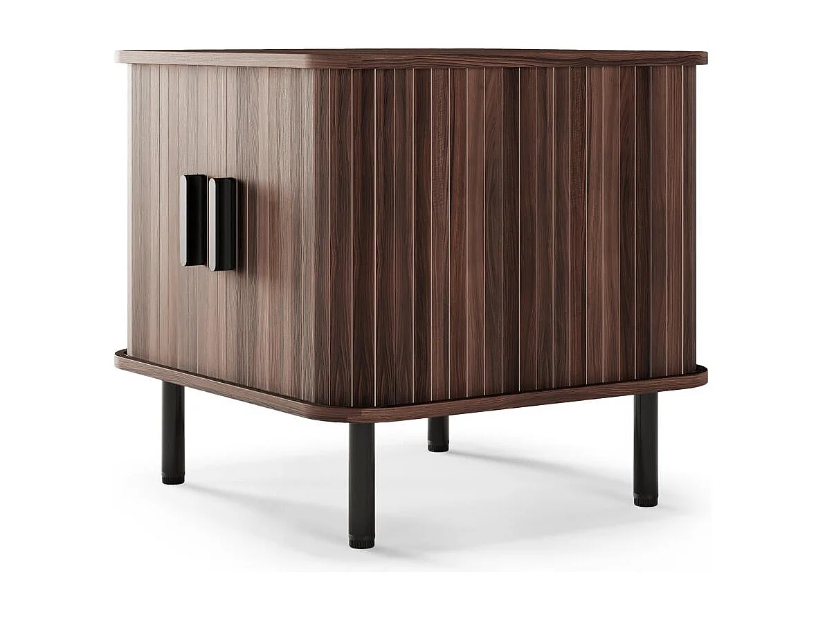 Table de chevet 55x58x48 cm Brun foncé EPIQUE