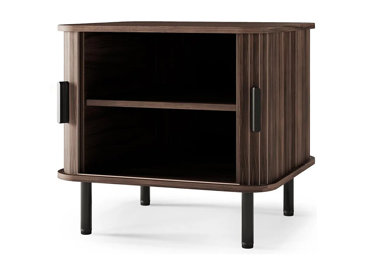 Table de chevet 55x58x48 cm Brun foncé EPIQUE