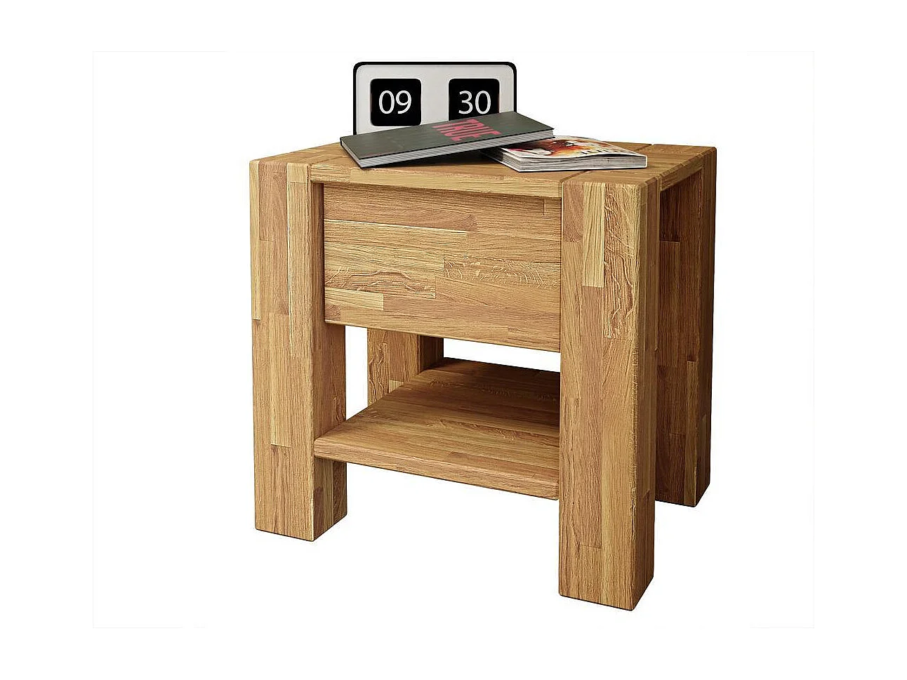 Mesa de cabeceira 0,45x0,43x0,35 m Carvalho óleo Aruba