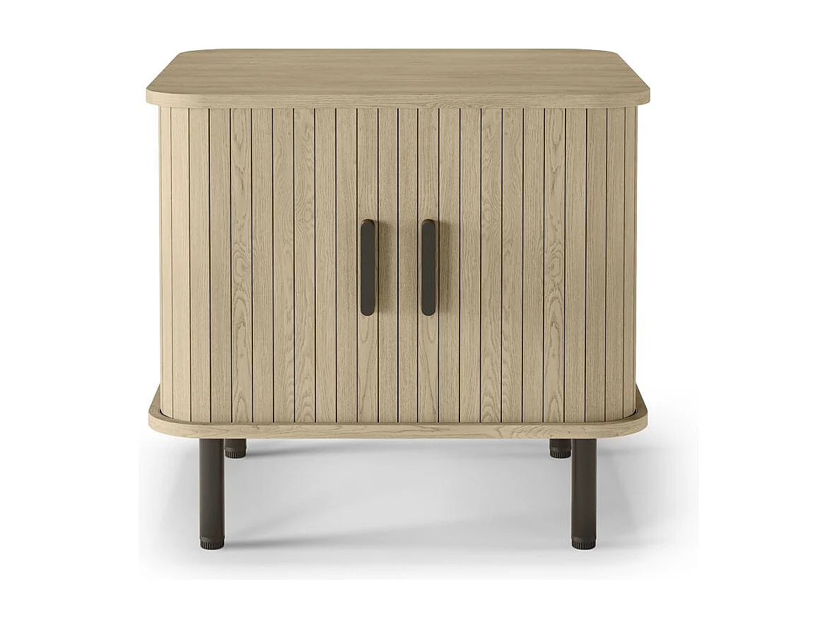 Table de chevet 58x48x55 cm chêne clair EPIQUE