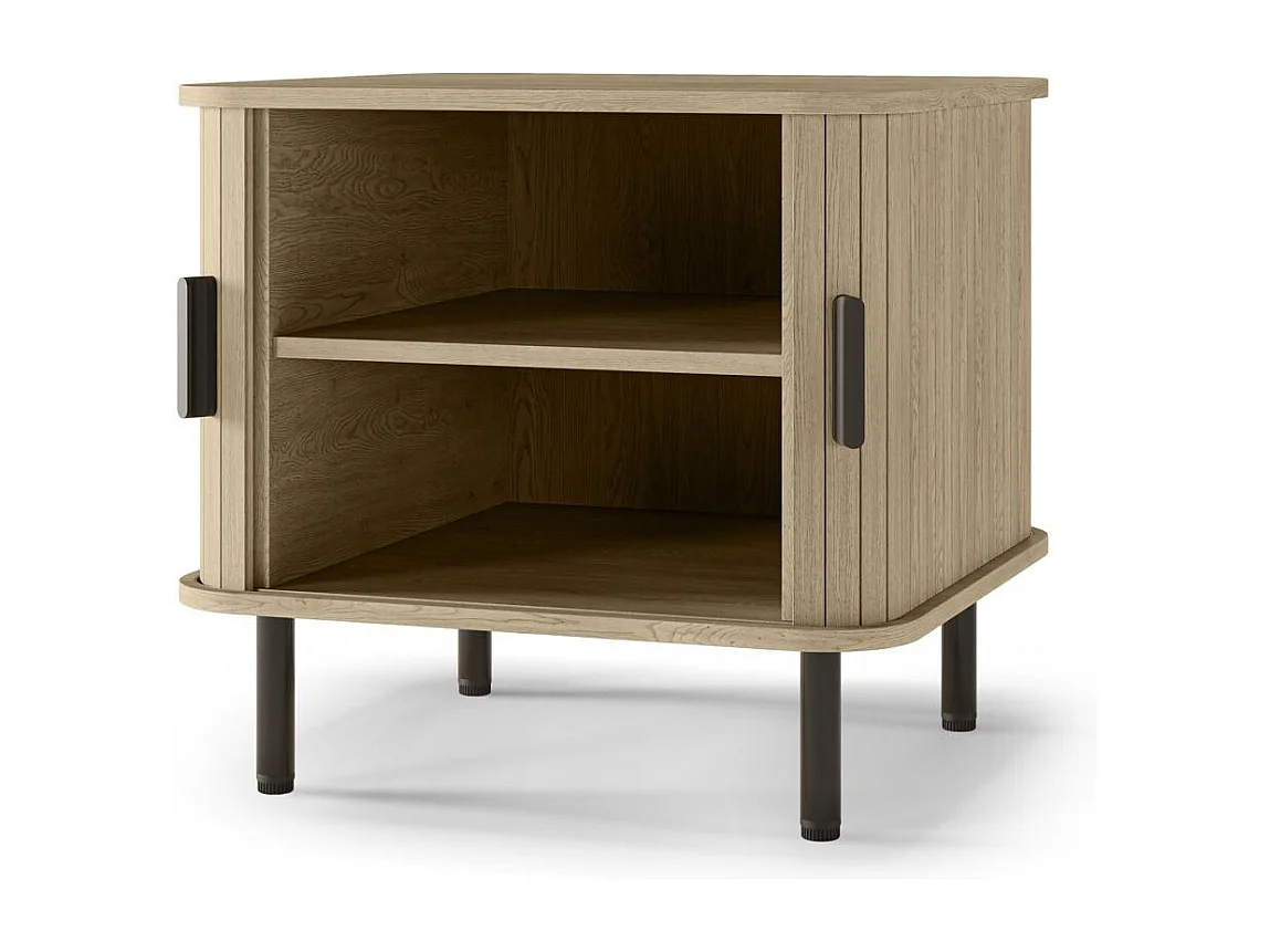 Table de chevet 58x48x55 cm chêne clair EPIQUE