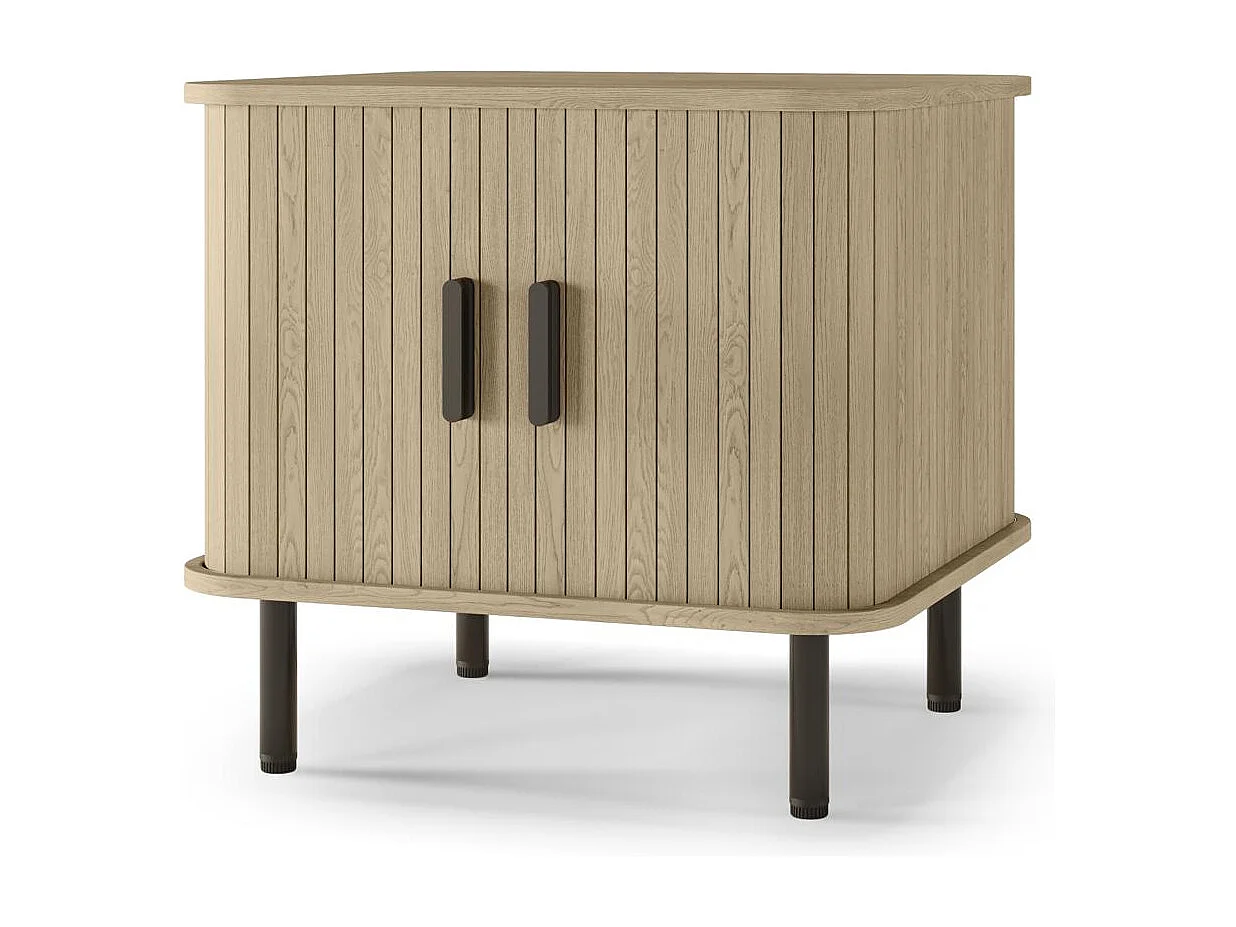 Table de chevet 58x48x55 cm chêne clair EPIQUE