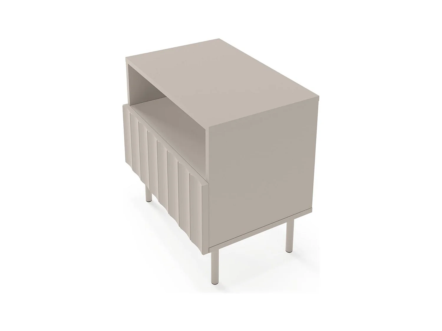 Nachttisch 53x50x34 cm hellbeige Tirami