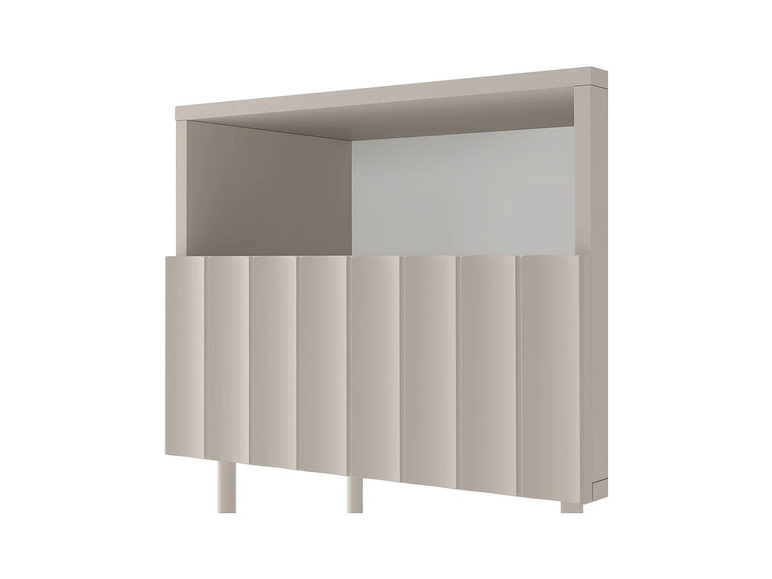 Nachttisch 53x50x34 cm hellbeige Tirami