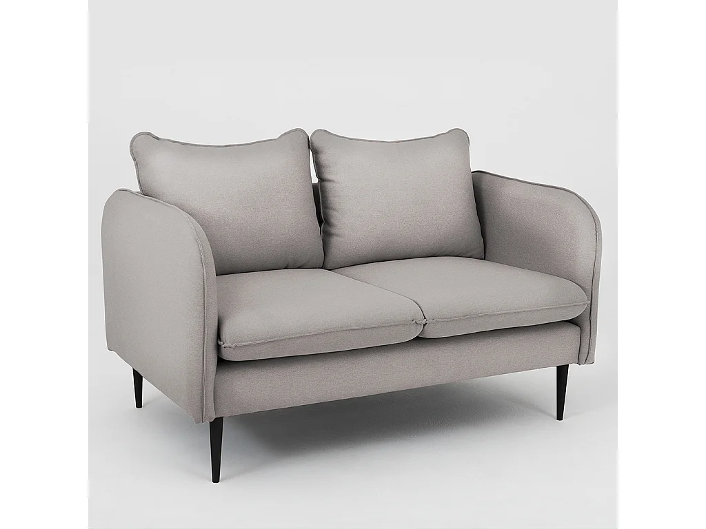 Sofá 0,89x1,45x0,9 m preto Posh Black