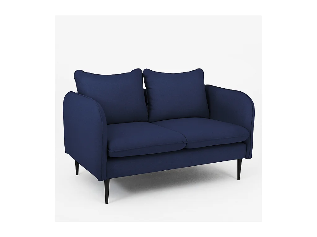 Sofa 89x145x90 cm schwarz Posh