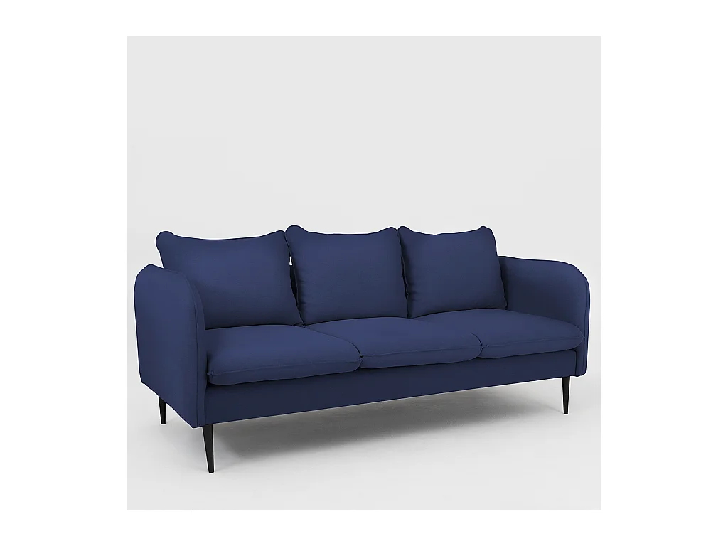 Bank 89x205x90 cm zwart Posh