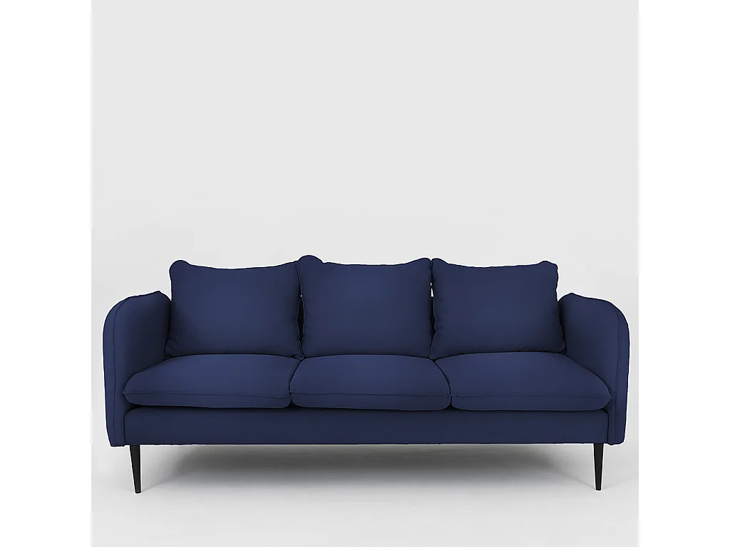 Sofa 89x205x90 cm schwarz Posh