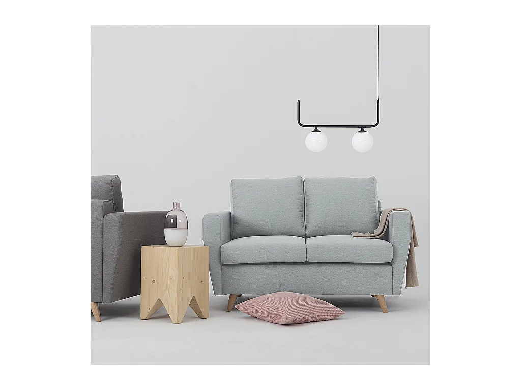 Bank 0,9x1,34x0,86 m Grijs lover