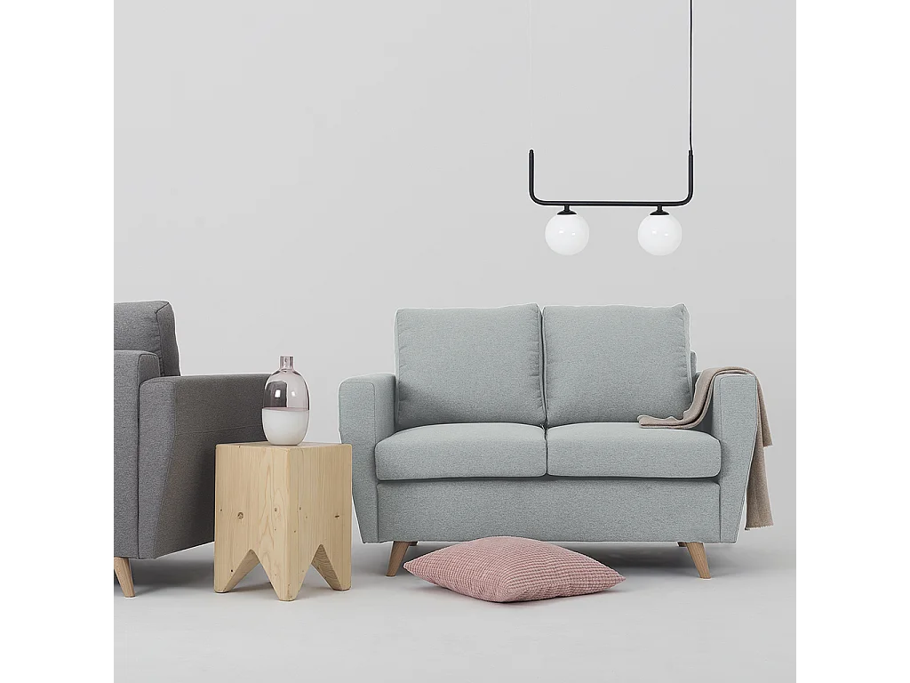 Bank 0,9x1,34x0,86 m Grijs lover