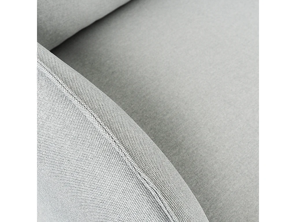 Sofá 89x145x90 cm Gris Platino Posh Negro