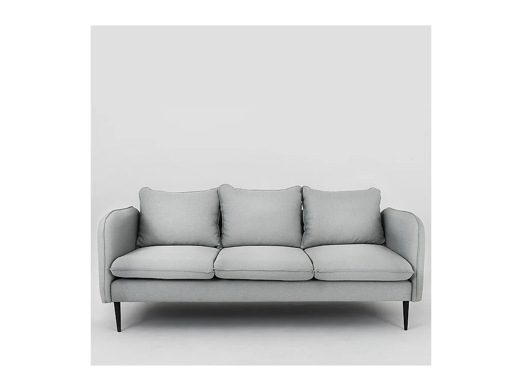 Sofa 89x205x90 cm schwarz Posh