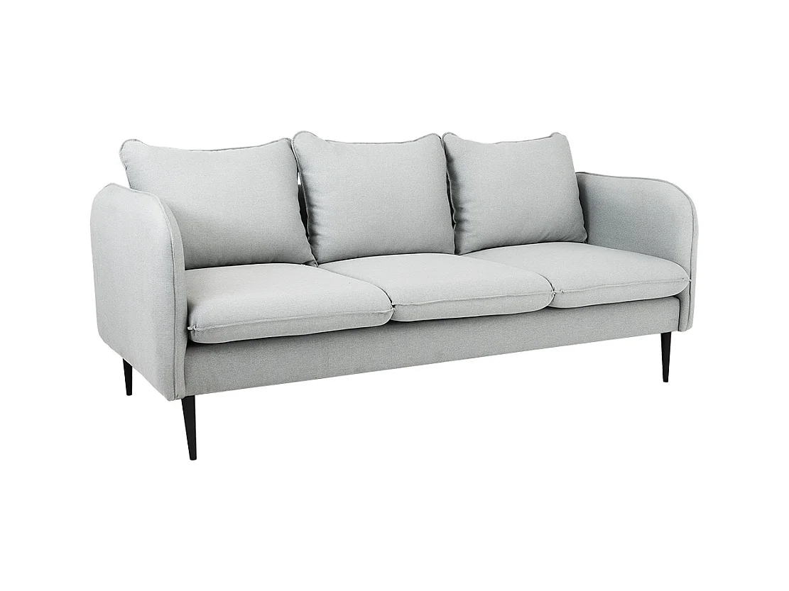 Sofa 89x205x90 cm schwarz Posh