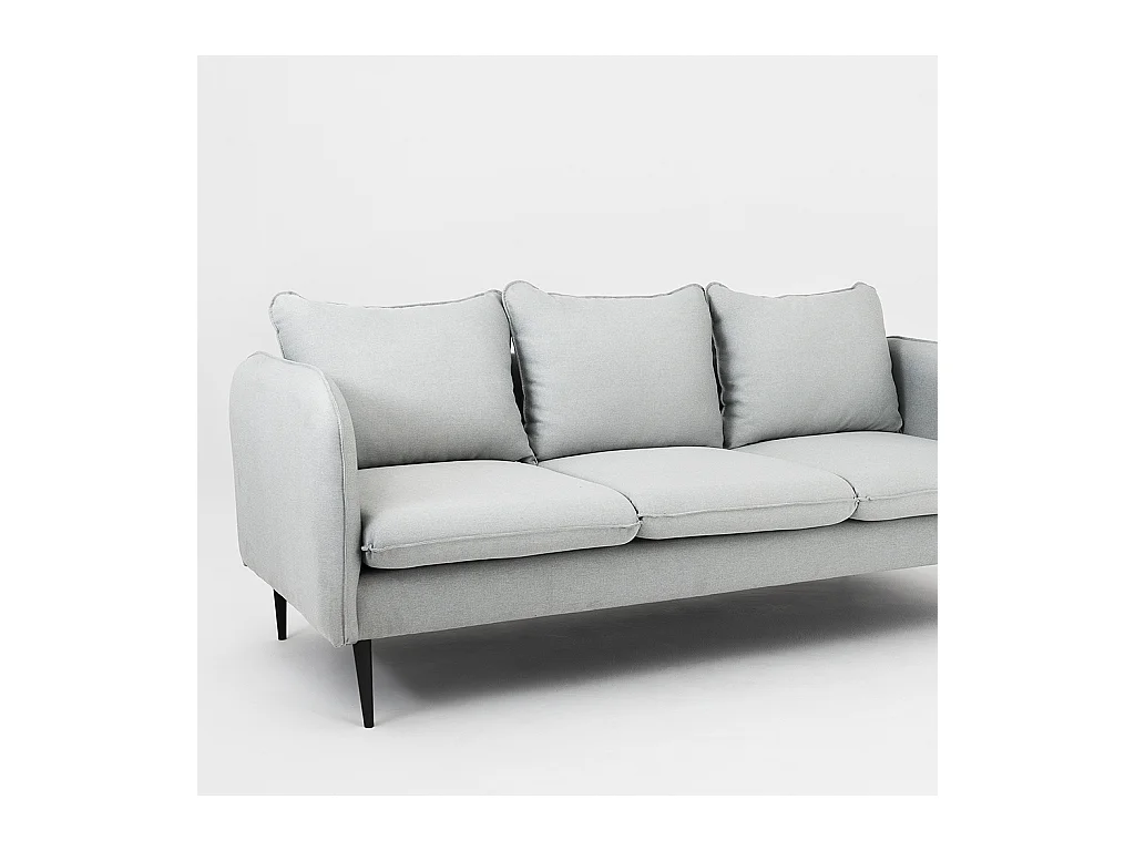 Sofa 89x205x90 cm schwarz Posh