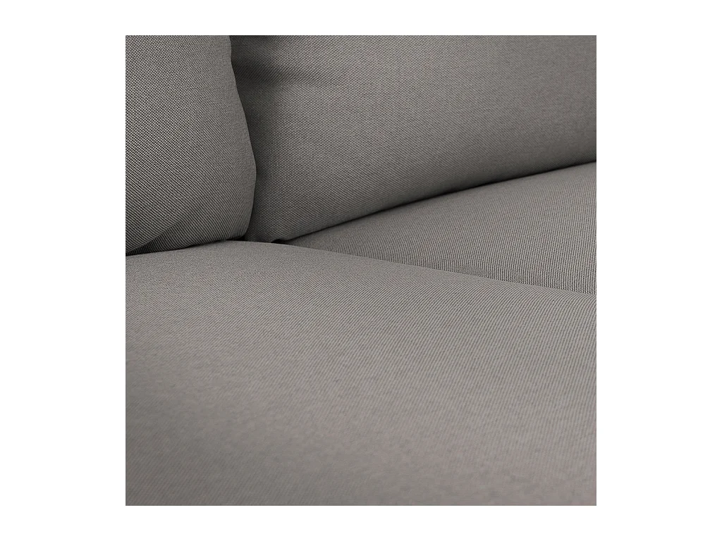 Sofa 0,89x2,05x0,9 m schwarz POSH BLACK 3-Sitzer