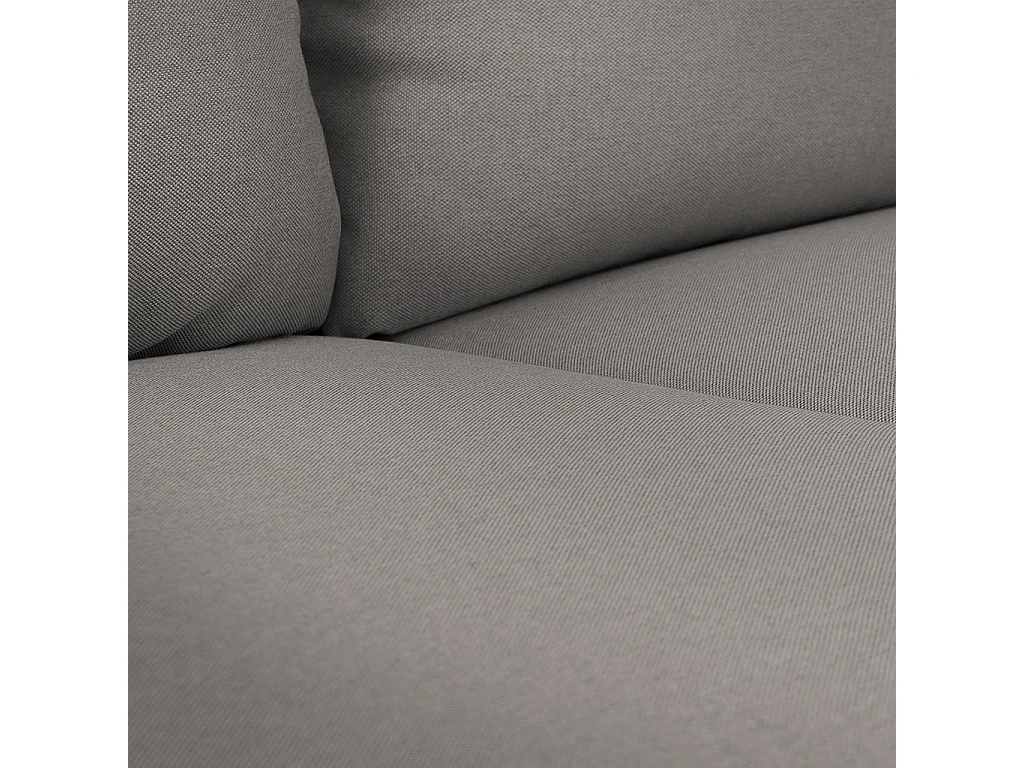 Bank 0,89x2,05x0,9 m zwart POSH BLACK 3-zits