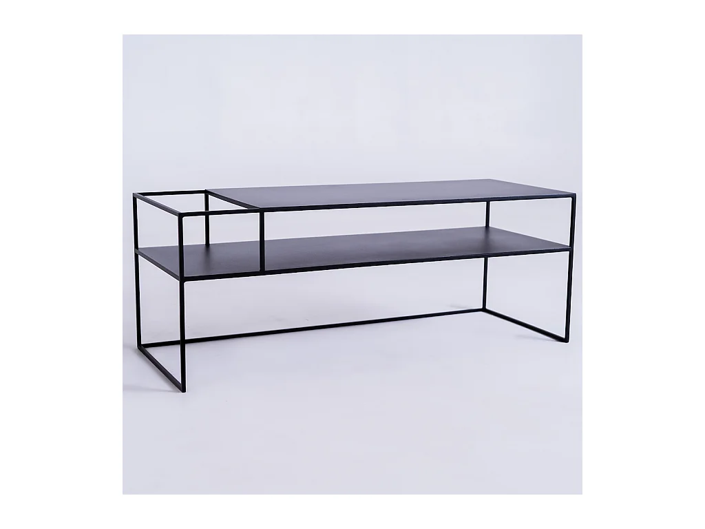 Table RTV 120x45x45 cm noir SENSO FLOWER MÉTAL