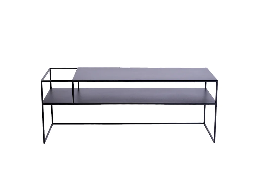 RTV tafel 120x45x45 cm zwart SENSO BLOEM METAAL