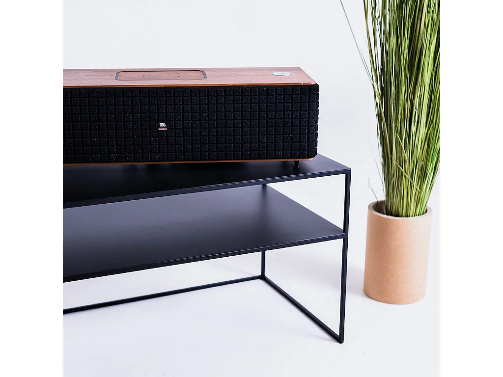 RTV tafel 120x45x45 cm zwart SENSO BLOEM METAAL