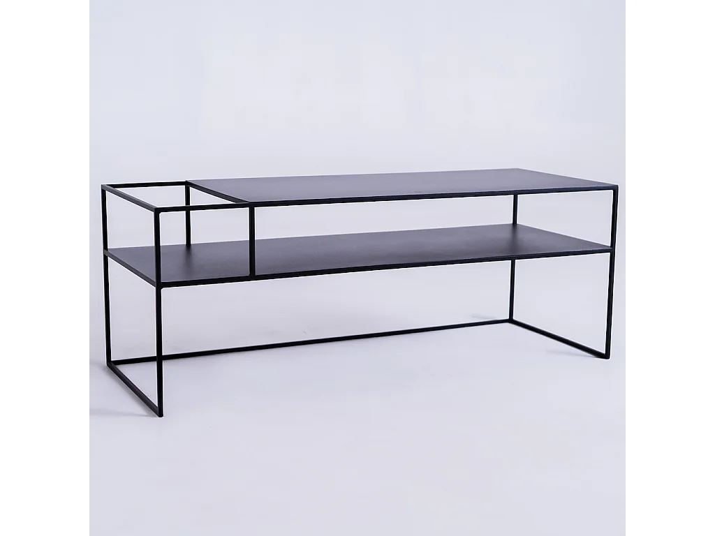 RTV tafel 120x45x45 cm zwart SENSO BLOEM METAAL