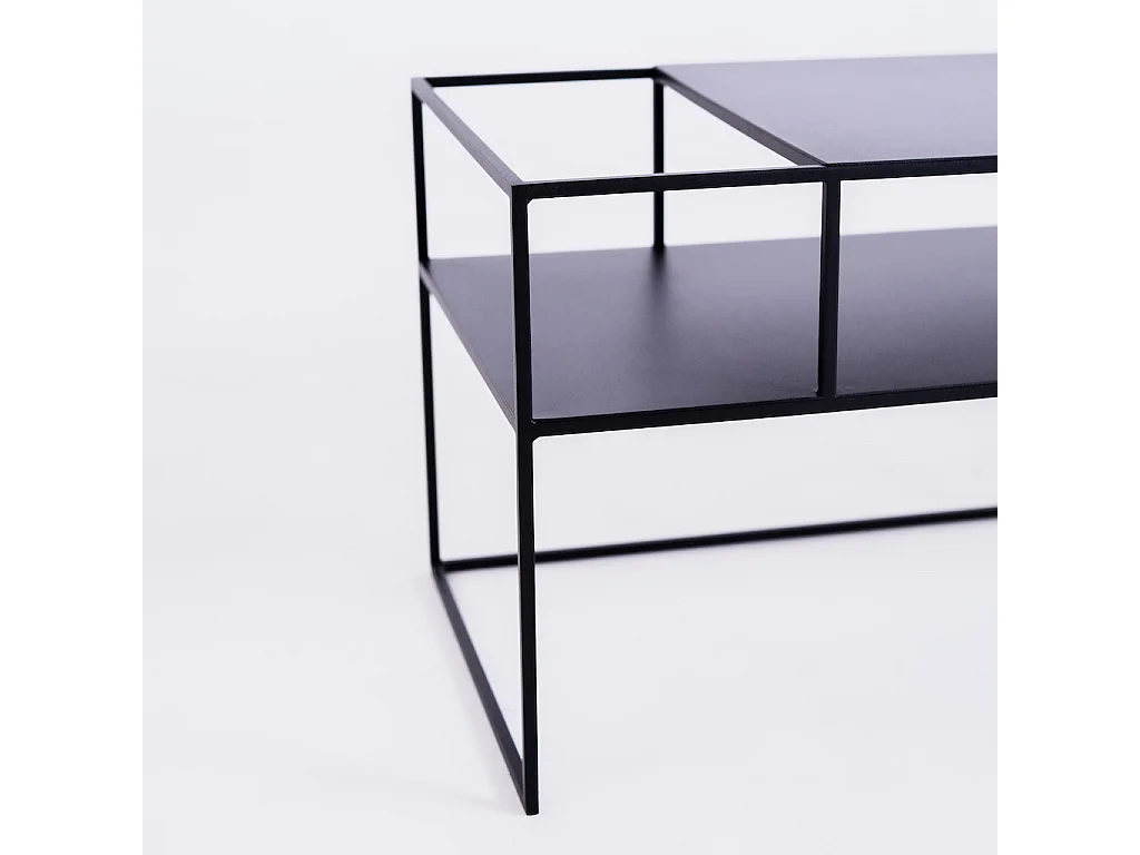 RTV tafel 120x45x45 cm zwart SENSO BLOEM METAAL