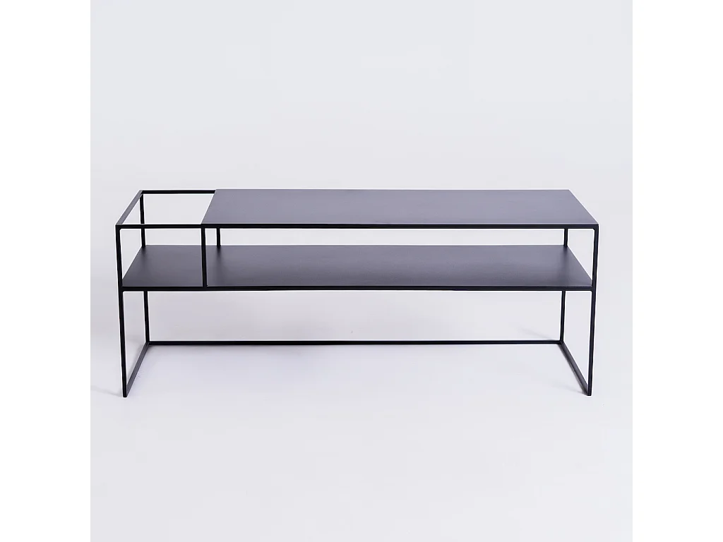 RTV tafel 120x45x45 cm zwart SENSO BLOEM METAAL