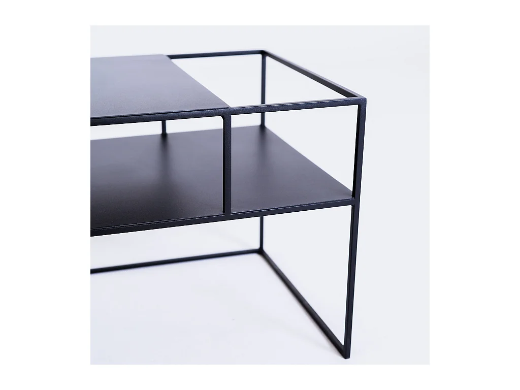 Mesa RTV 170x45x45 cm preto senso flower metal