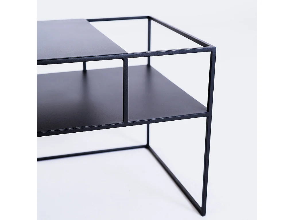 Tavolino RTV 170x45x45 cm nero senso flower metallo