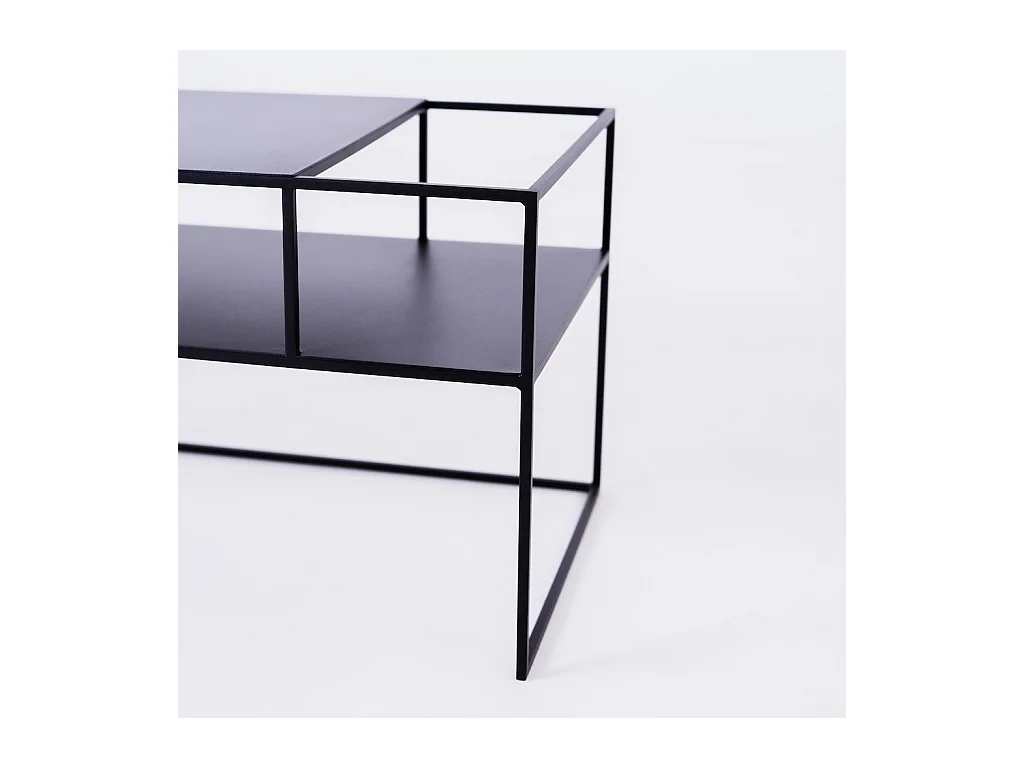 RTV-tafel 120x45x45 cm zwart SENSO FLOWER METAAL