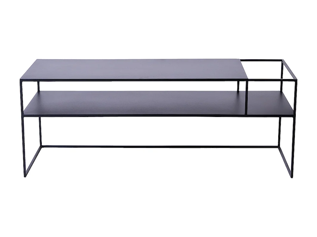 Tavolino RTV 120x45x45 cm nero SENSO FLOWER METAL