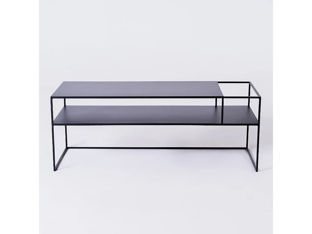 Tavolino RTV 120x45x45 cm nero SENSO FLOWER METAL