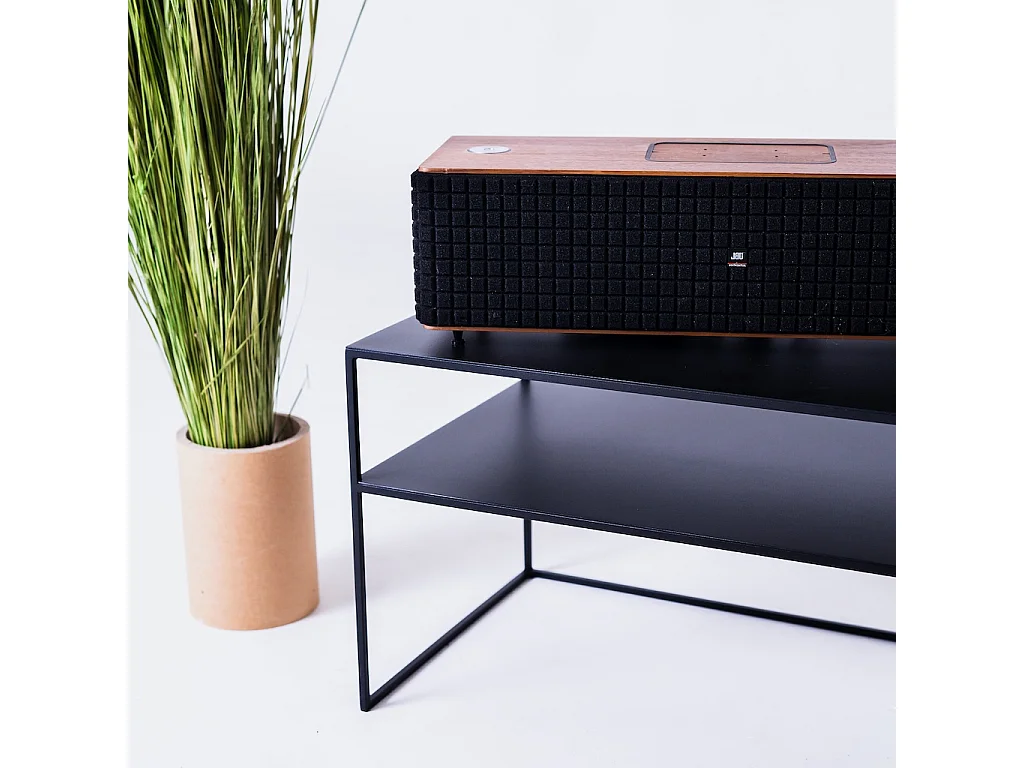 Tavolino RTV 120x45x45 cm nero SENSO FLOWER METAL