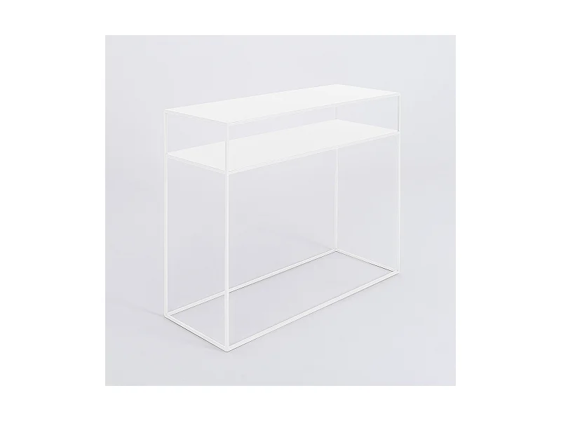 Konsole 100x35x75 cm weiß Tensio2Floormetal