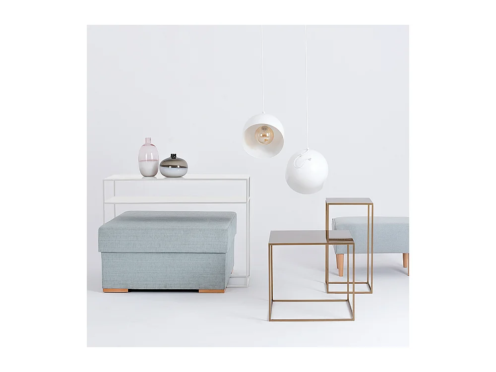 Console 100x35x75 cm blanc tensio2floormetal