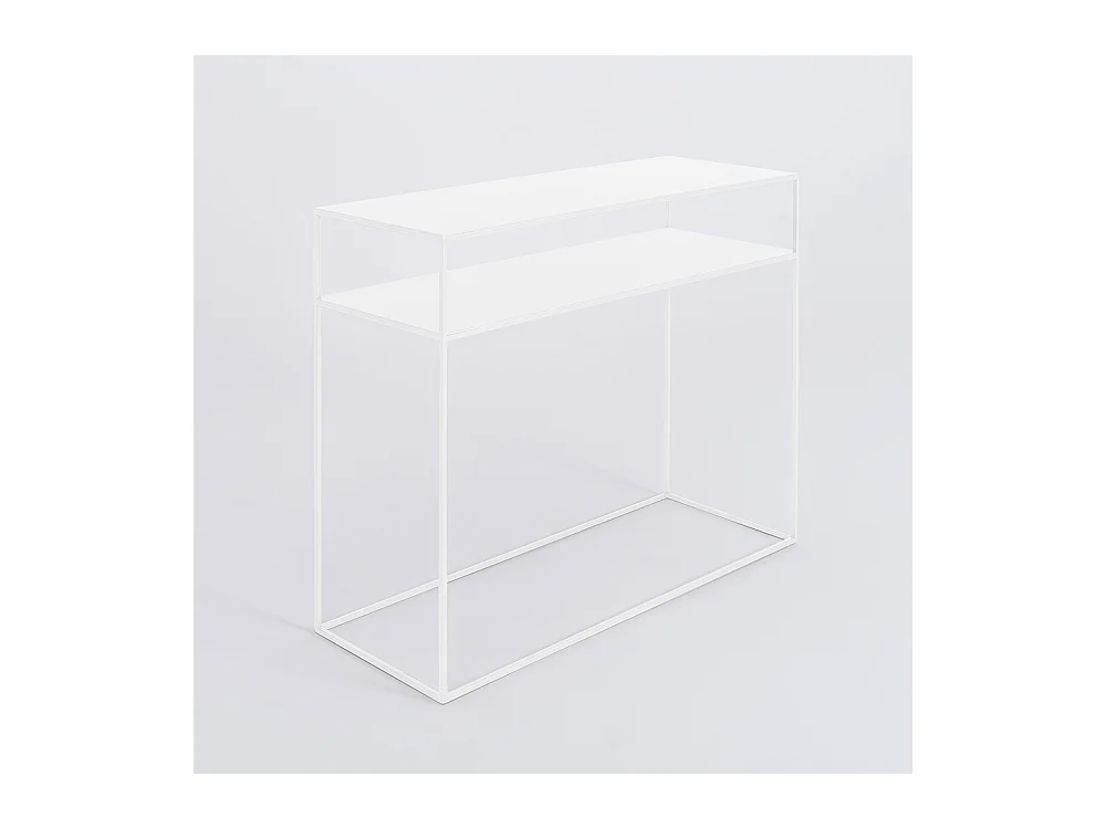 Konsole 100x35x75 cm weiß Tensio2Floormetal