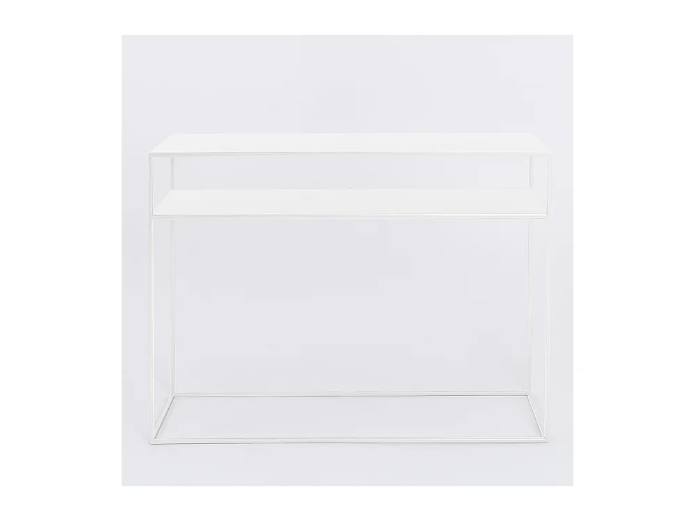 Konsole 100x35x75 cm weiß Tensio2Floormetal