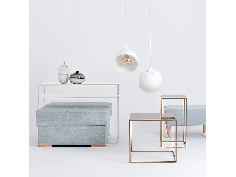 Consola 100x35x75 cm blanca tensio2floormetal