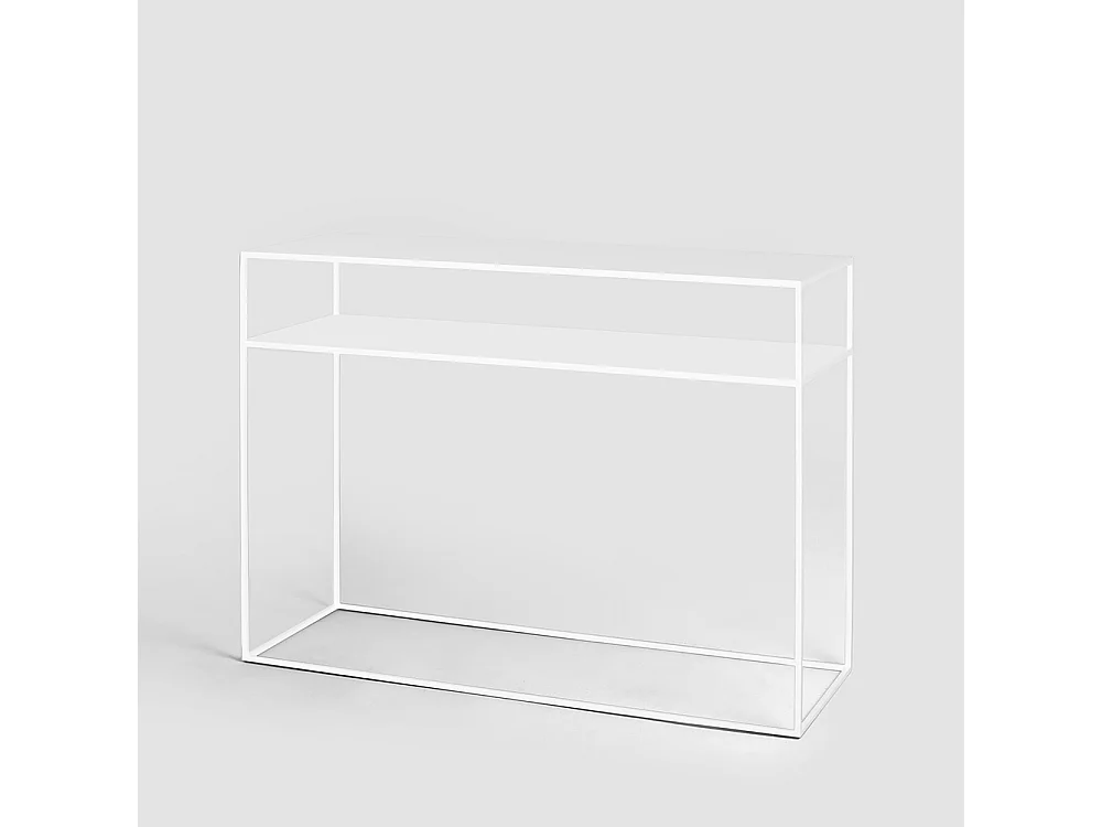 Consola 100x35x75 cm blanca tensio2floormetal