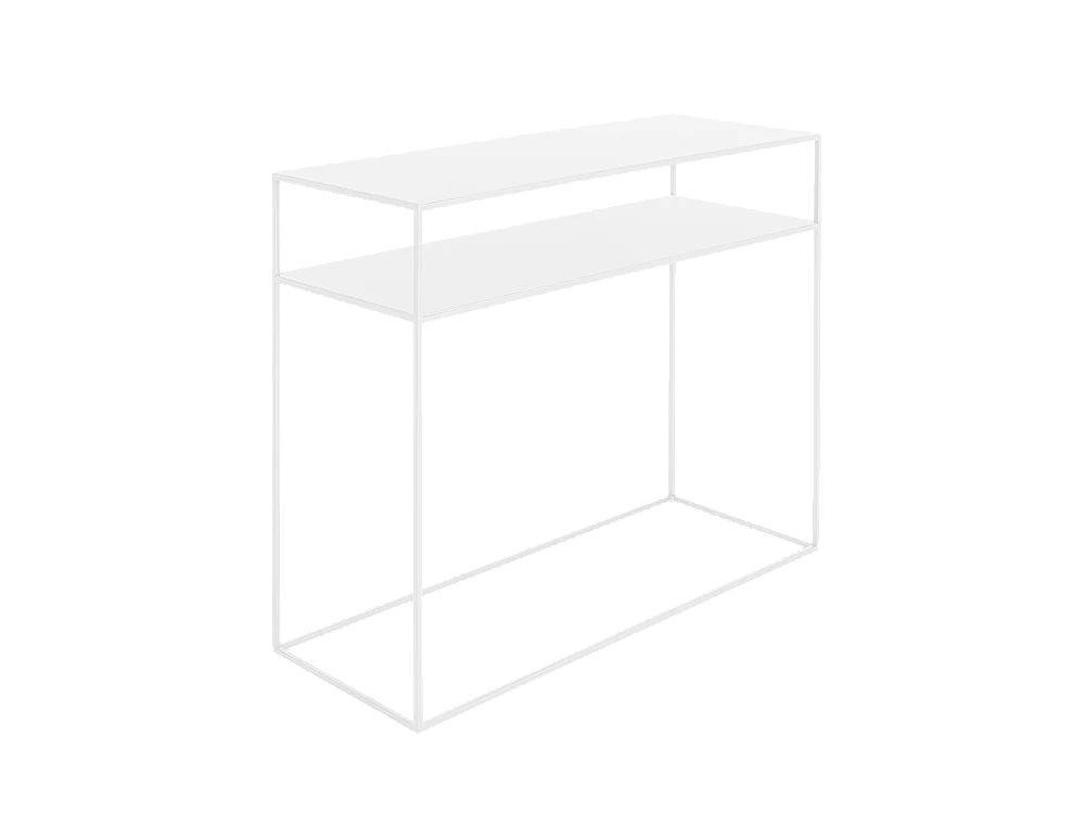 Consoletafel 100x35x75 cm wit tensio2vloermetaal