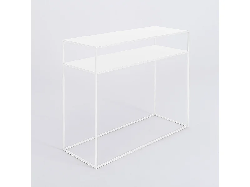 Console 100x35x75 cm blanc tensio2floormetal