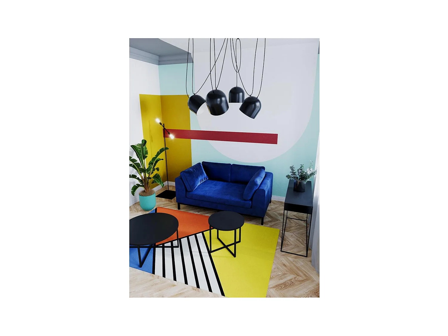 Consoletafel 100x35x75 cm zwart Tensio 2 Vloer Metaal