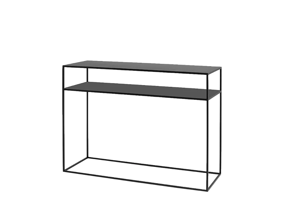 Consolle 100x35x75 cm nero Tensio 2 Metallo da terra