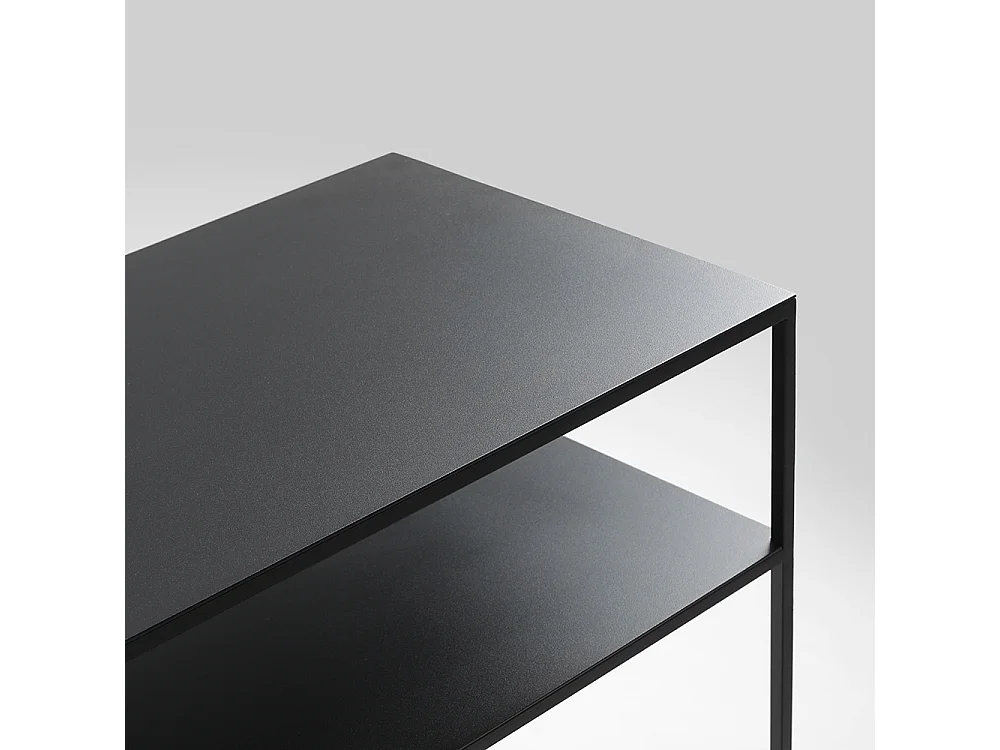 Consolle 100x35x75 cm nero Tensio 2 Metallo da terra