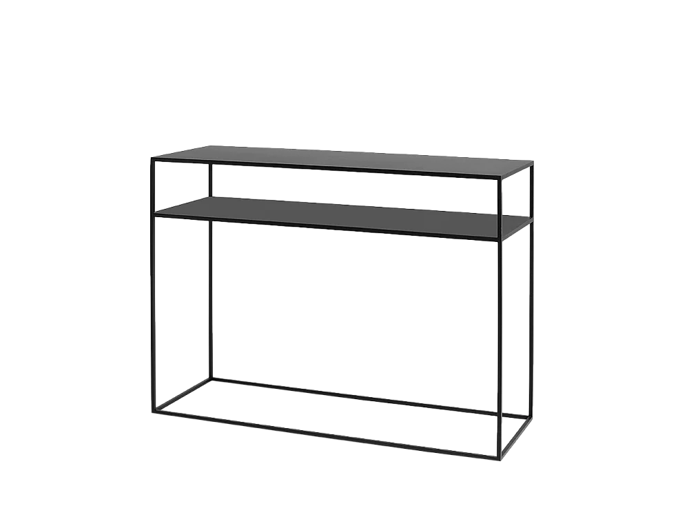 Consoletafel 100x35x75 cm zwart Tensio 2 Vloer Metaal