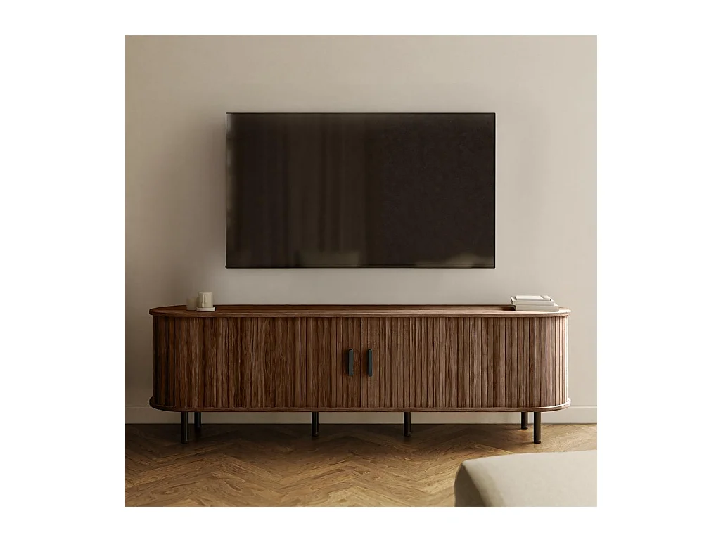 TV-Schrank 55x180x45 cm, dunkle Walnuss, Epique